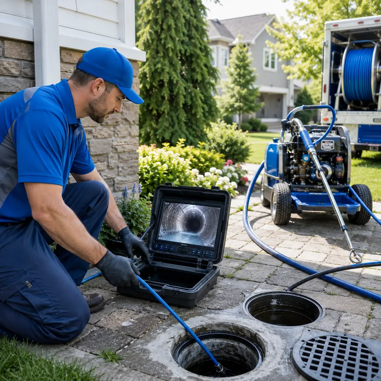Outdoor drain cleaning professionals serving Gas, KS
