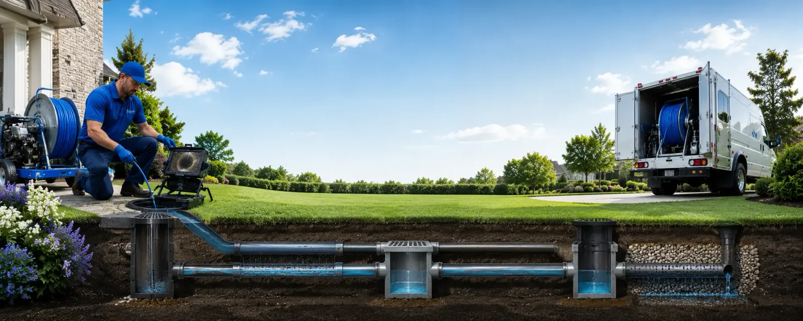 Outdoor drain cleaning information for Gas, KS